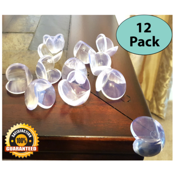 EliteBaby Clear Table Corner Guards and Childproofing Baby Bumpers - 12 pack