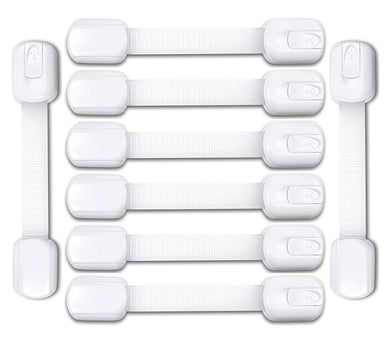 Adjustable Child Safety Locks | Child Proof Locks For Drawers, 8 Pack - EliteBaby