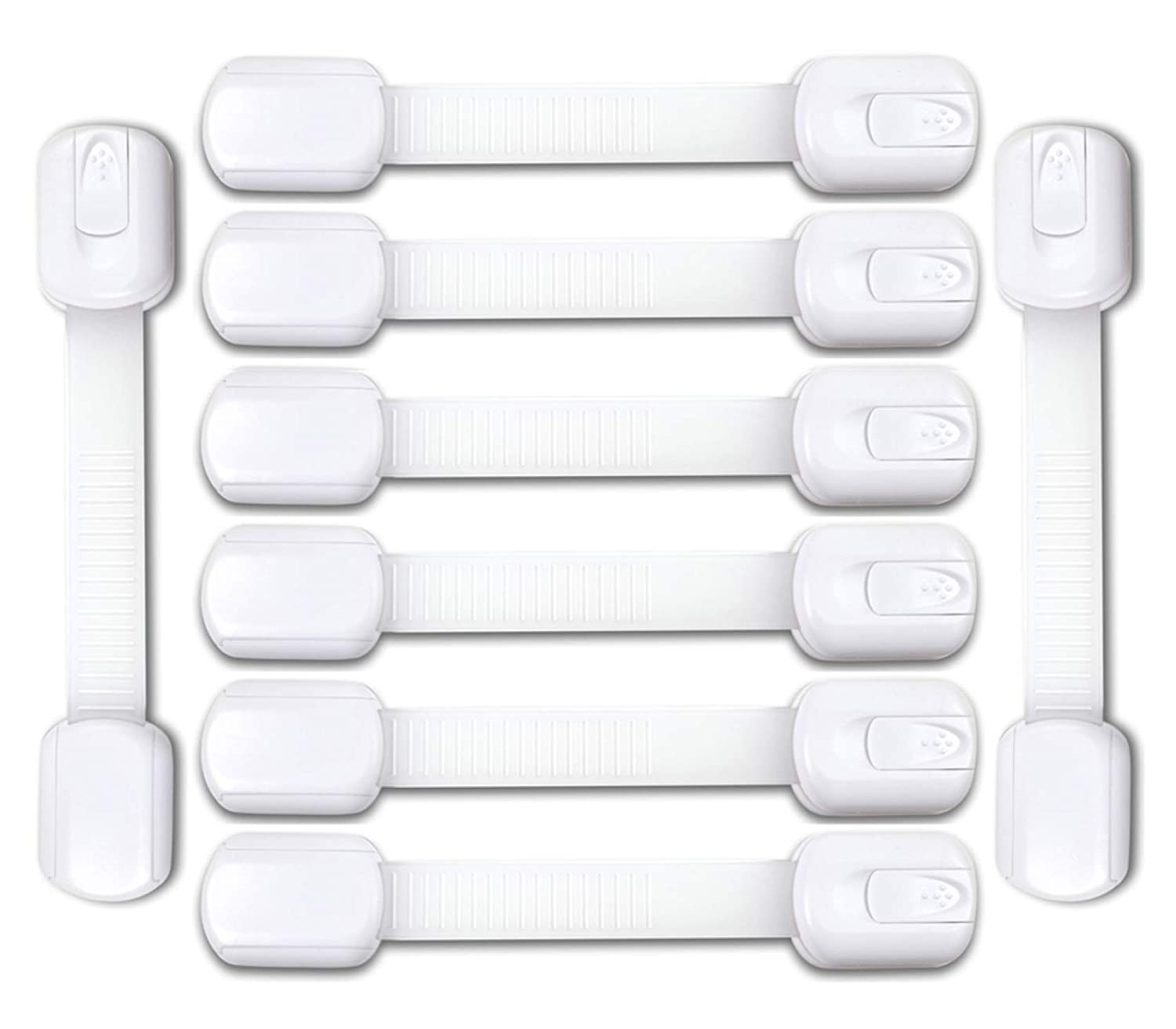 Adjustable Child Safety Locks | Child Proof Locks For Drawers, 8 Pack - EliteBaby