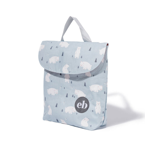 Dry Bag | Wet Bag | Reusable Wet Dry Bag for Travel, Beach, Pool or Toiletries | Waterproof Wet Bag | Grey Polar Bear Print - EliteBaby