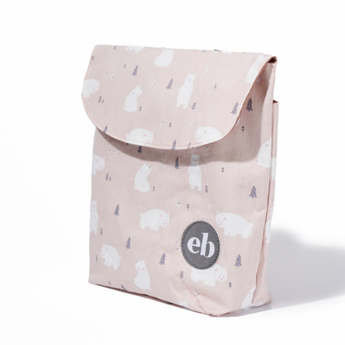 Dry Bag | Wet Bag | Reusable Wet Dry Bag for Travel, Beach, Pool or Toiletries | Waterproof Wet Bag | Pink Polar Bear Print - EliteBaby